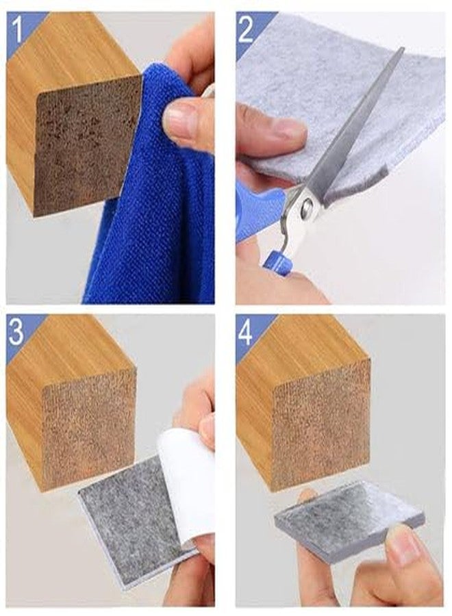 Oblivion Furniture Leg Pad 4 Pc - Non Slip Furniture Floor Protector Cap, Self-Adhesive Pads for Chairs, Table & Sofas, Prevent Scratches & Noise on Wooden, Tile & Laminate Floors, Durable & Reusable - Image 2